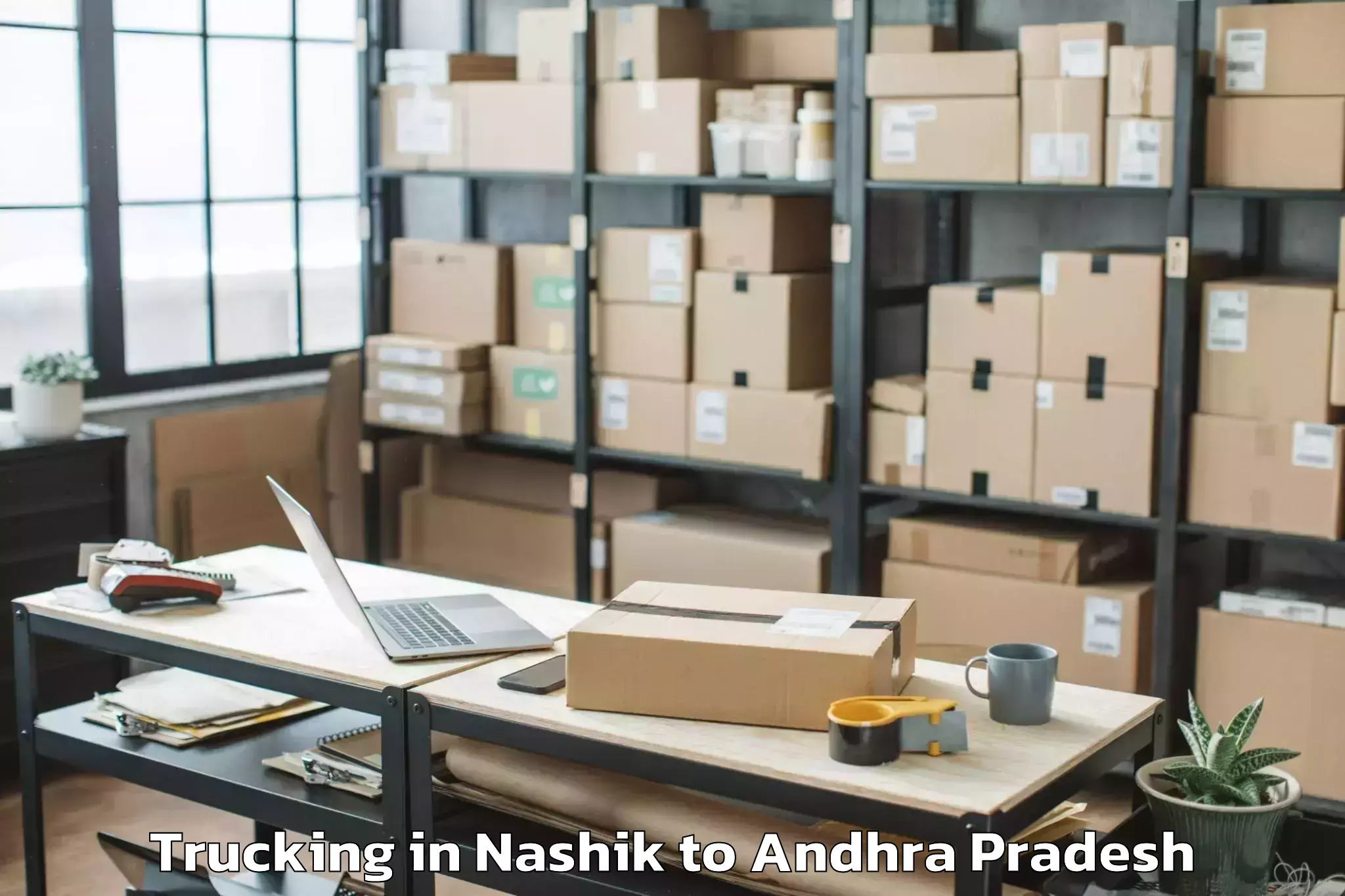 Book Nashik to Vadlamuru Trucking